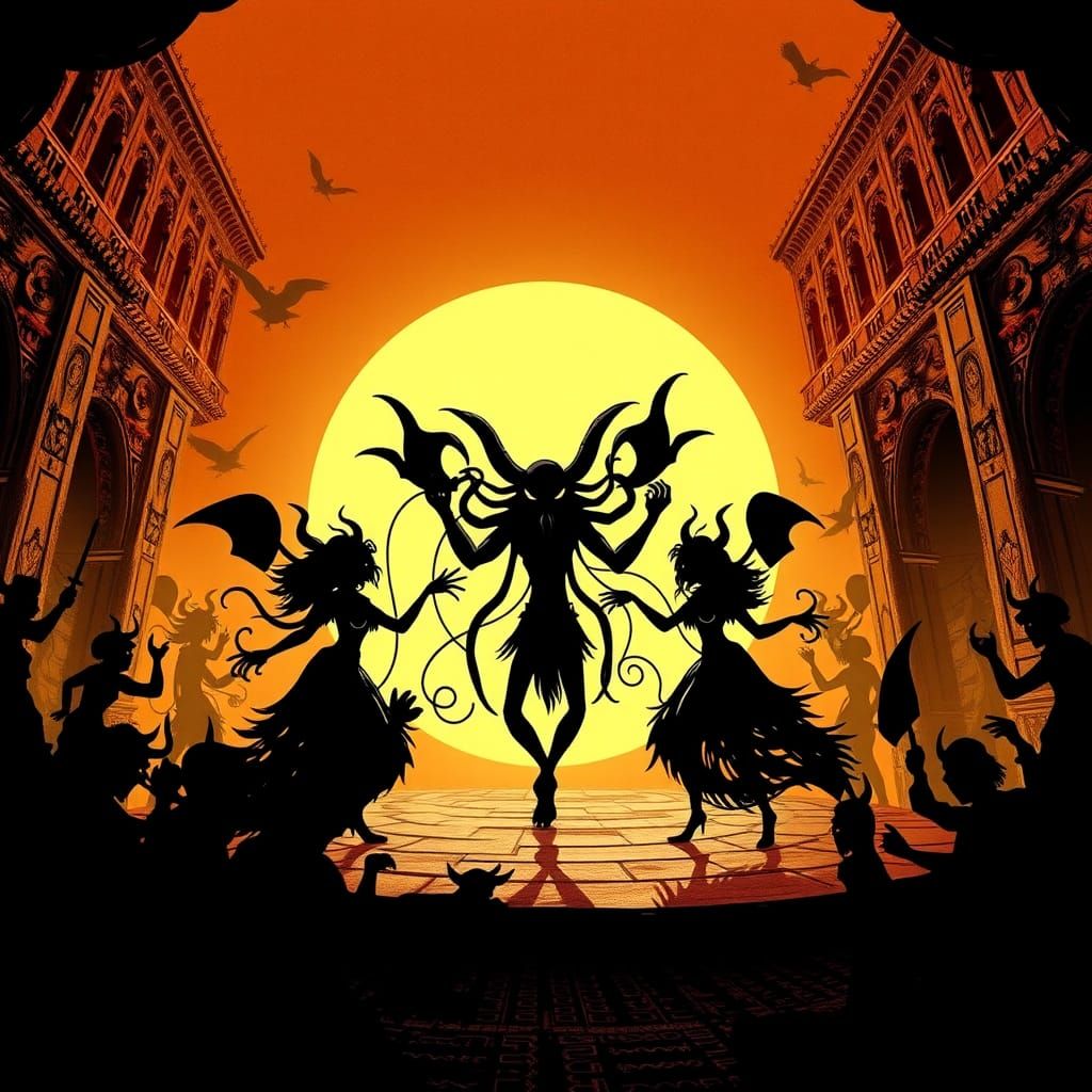 Ethereal Dance of Ancient Beings