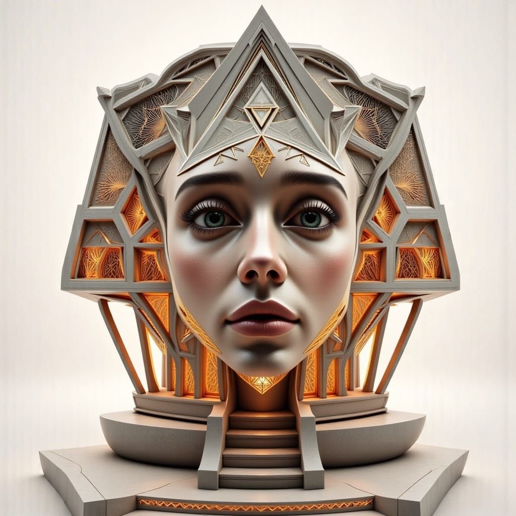 caricature of human <lora:Sacred Geometry F:1.5>