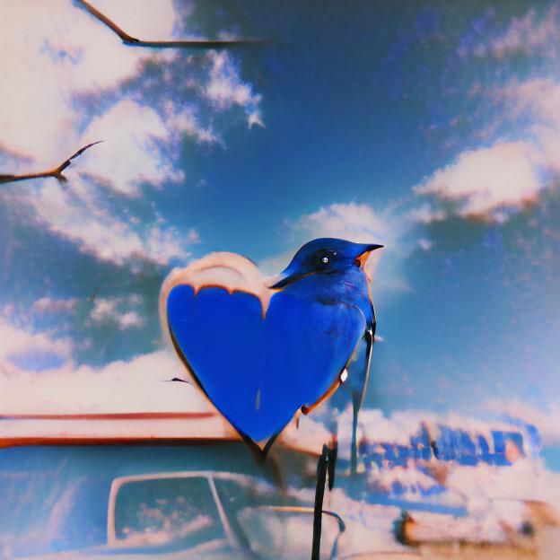 Whispering Bluebird in a Gilded Cage