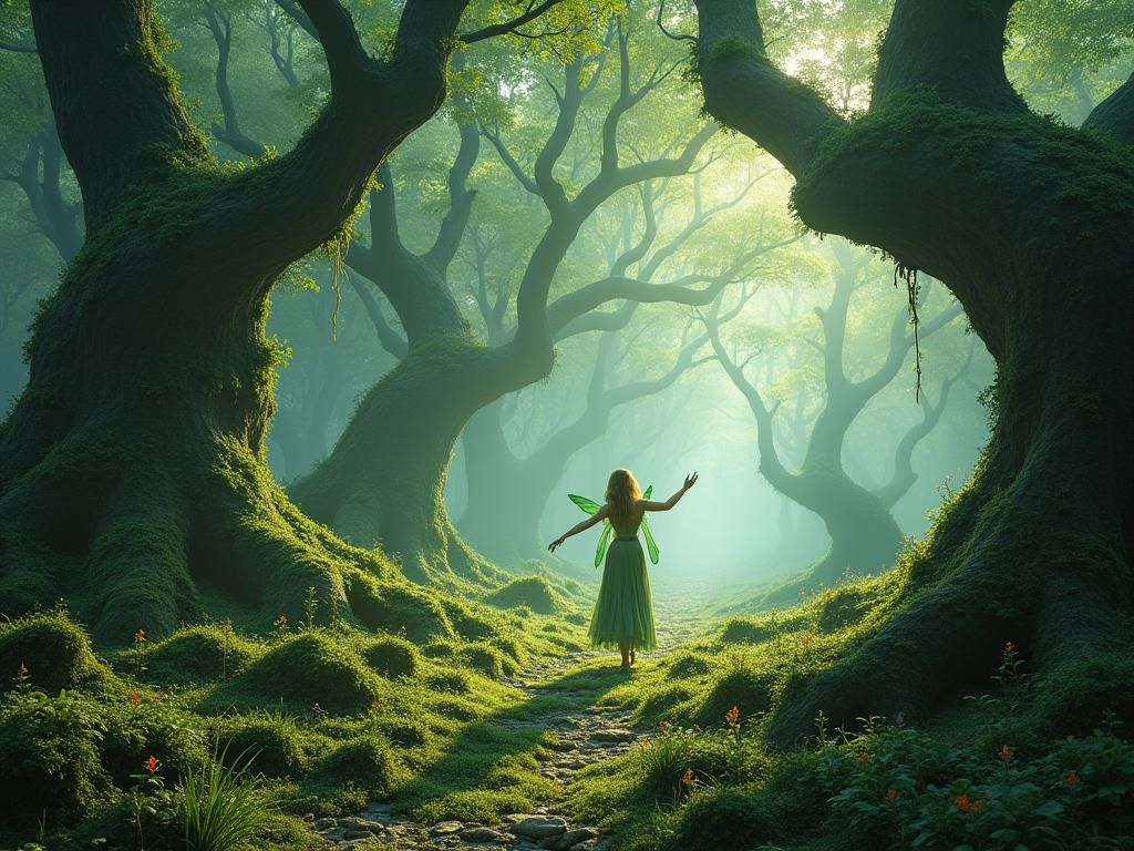 Whispers of Ancient Forests in Sage Green Hues