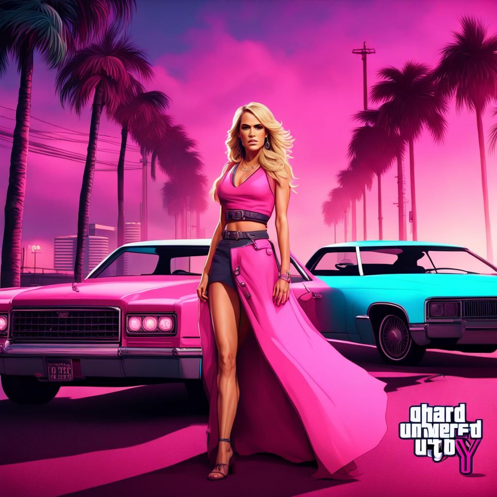 Country Pop Star in Retro-Futuristic Splendor