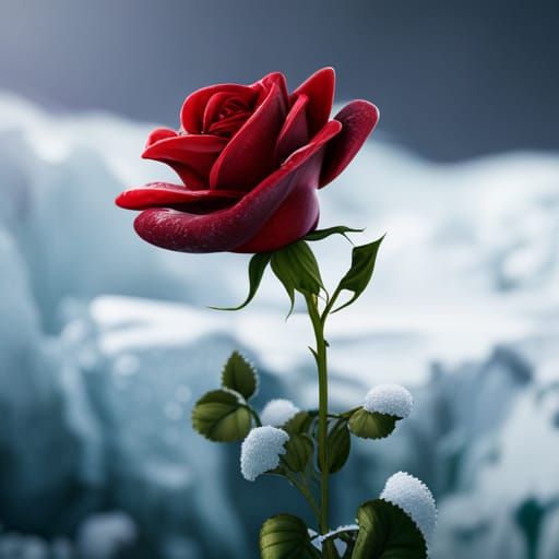 Winter Rose: Enchanting Fantasy Scene in Unreal Engine 5