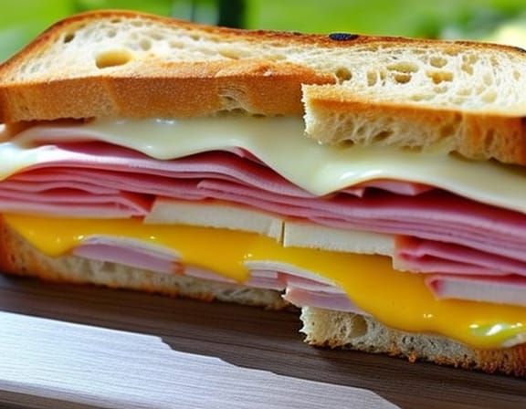 A Delectable Ham and Cheese Masterpiece