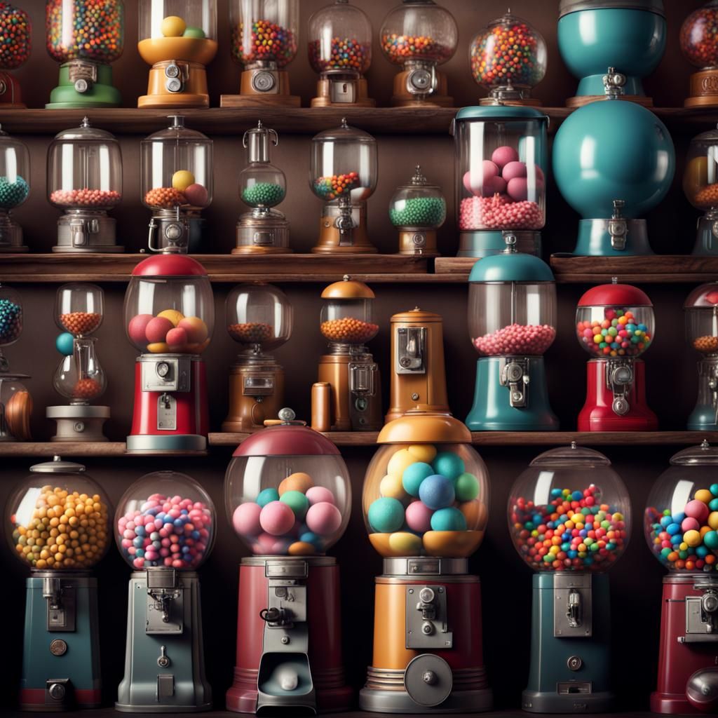 Epic Cinematic Gumball Machines Digital Painting