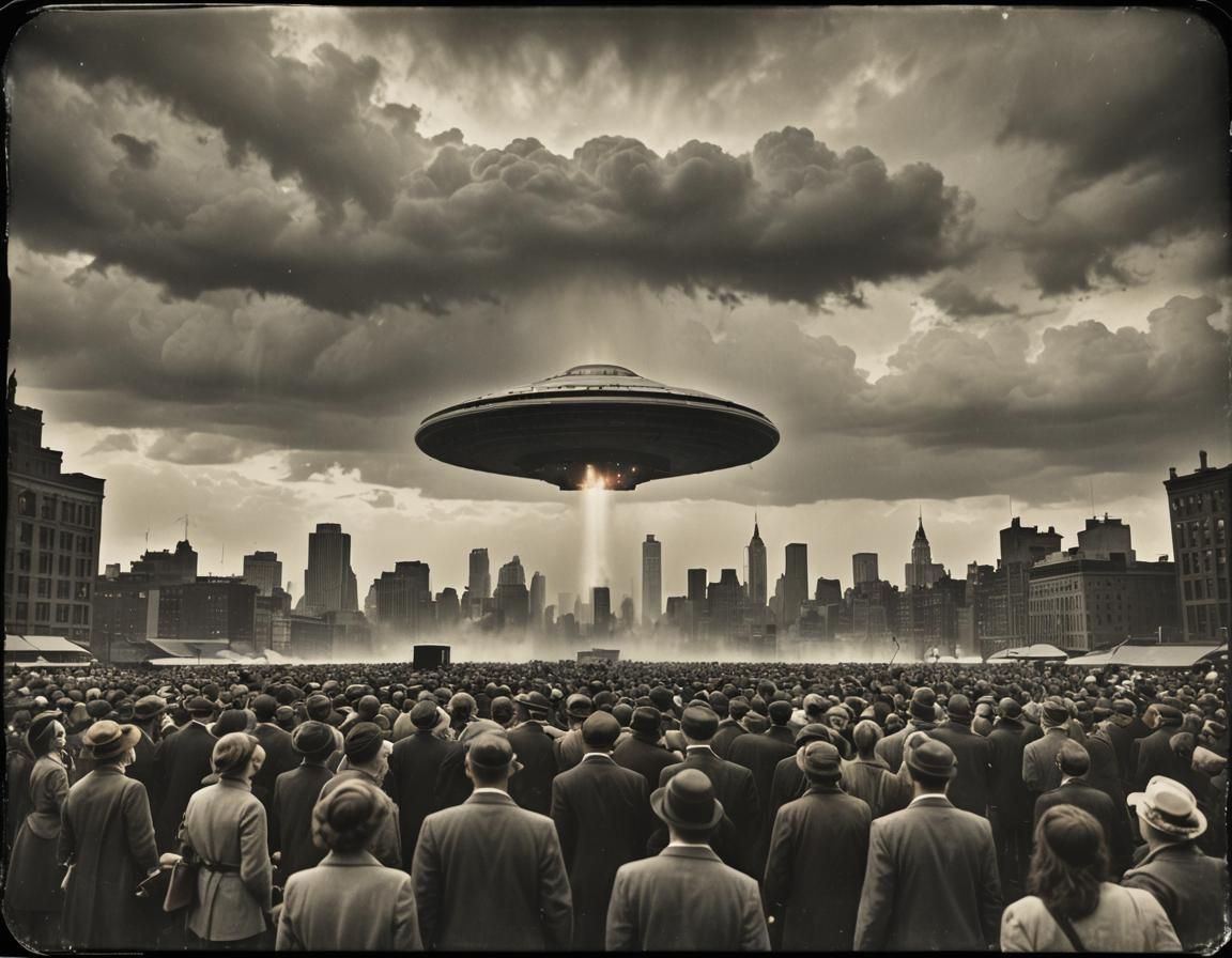 the famous UFO event in New York on March 7, 1945, (luckily recently a photo of it has been found)