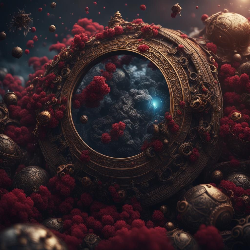 Richly Clad Skeleton Reveals Hidden Treasure in Dark Fantasy...