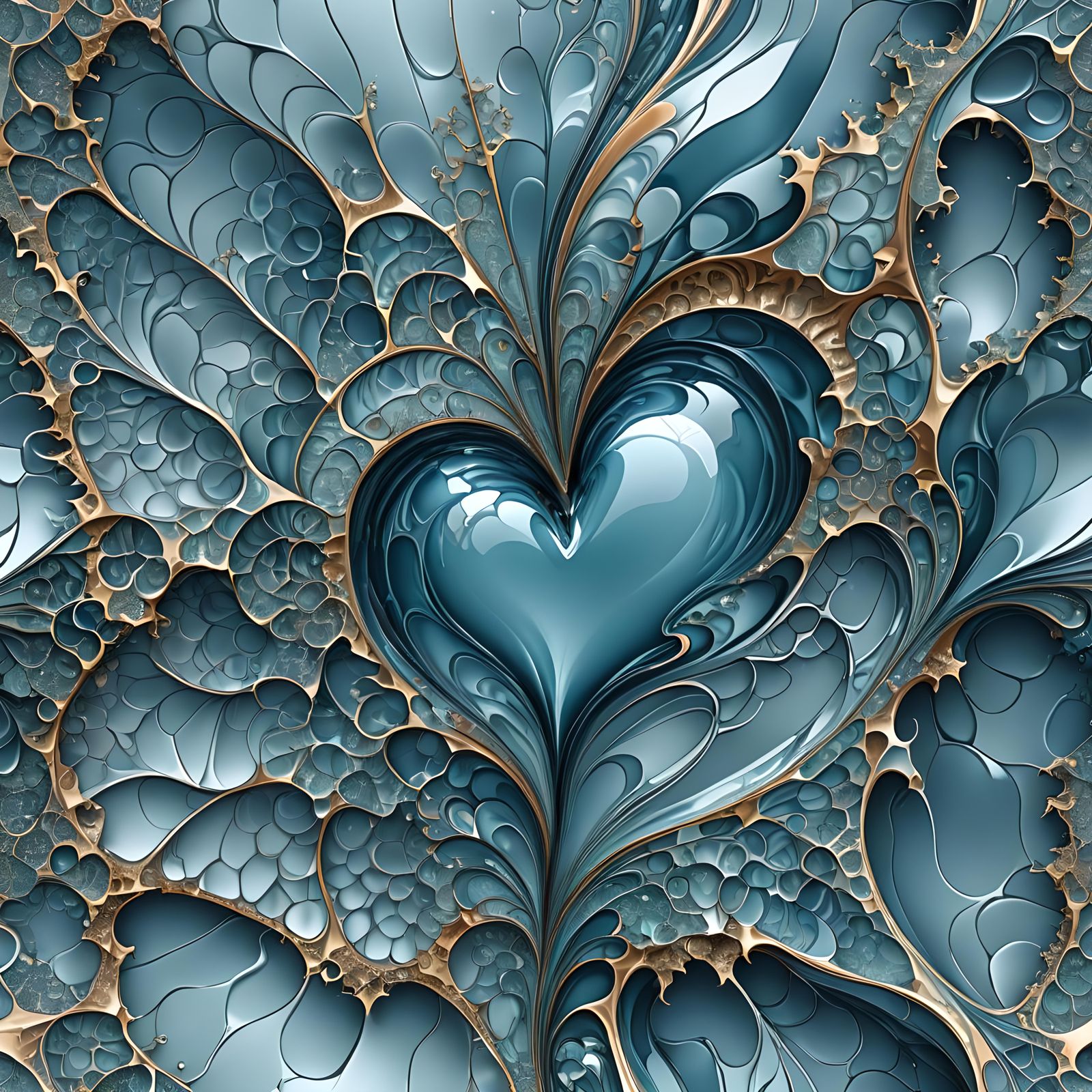 Fractured Water Vortex in Abstract Vector Art