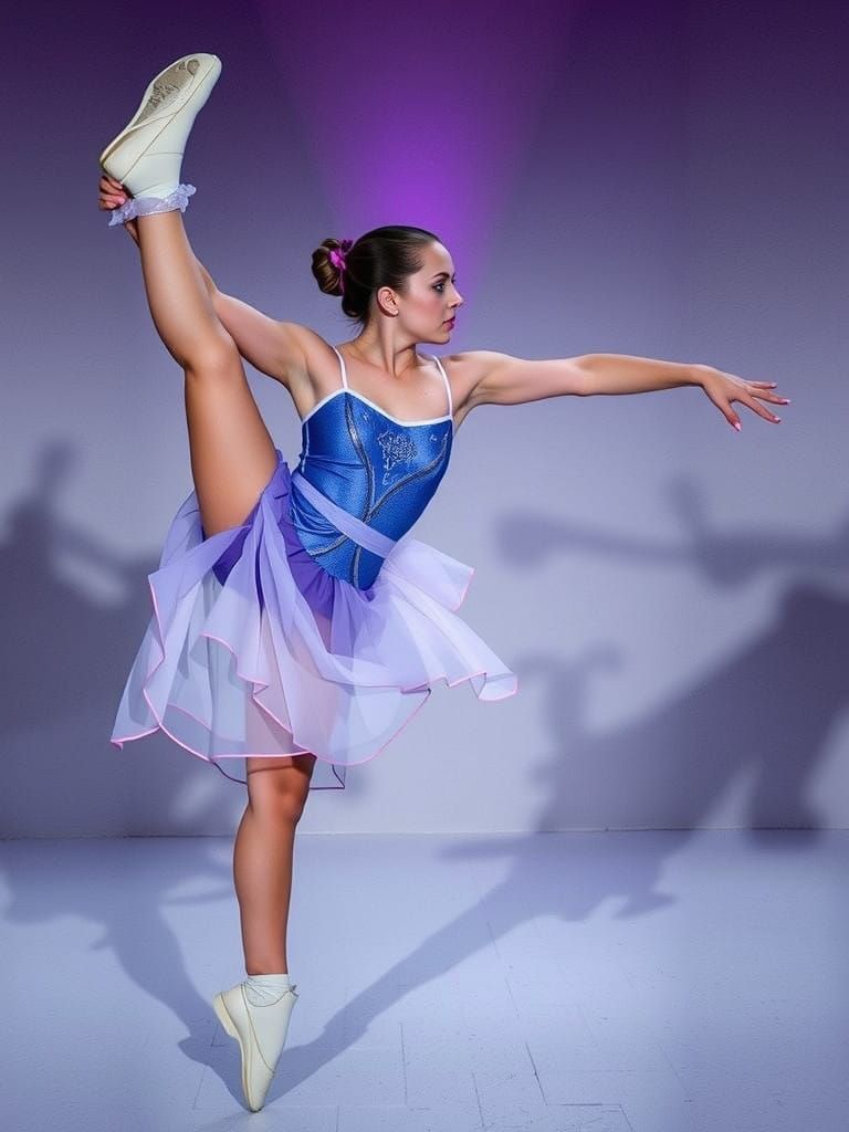 Kamila Valieva in Athletic Wide Tiptoe Squat