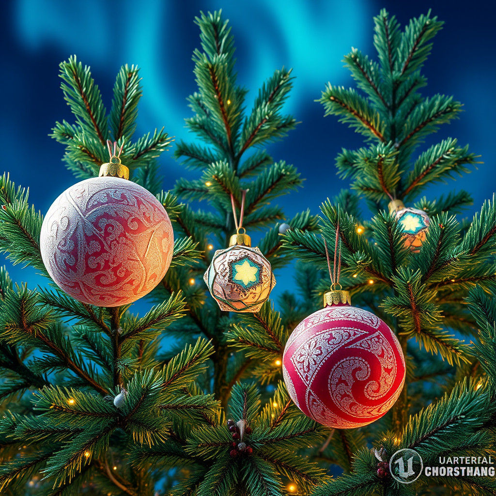 Majestic Christmas Tree in Whimsical Wonderland