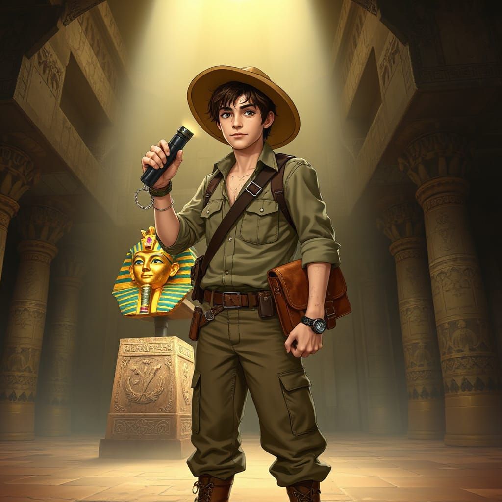 Determined Archaeologist Discovers Ancient Golden Mask