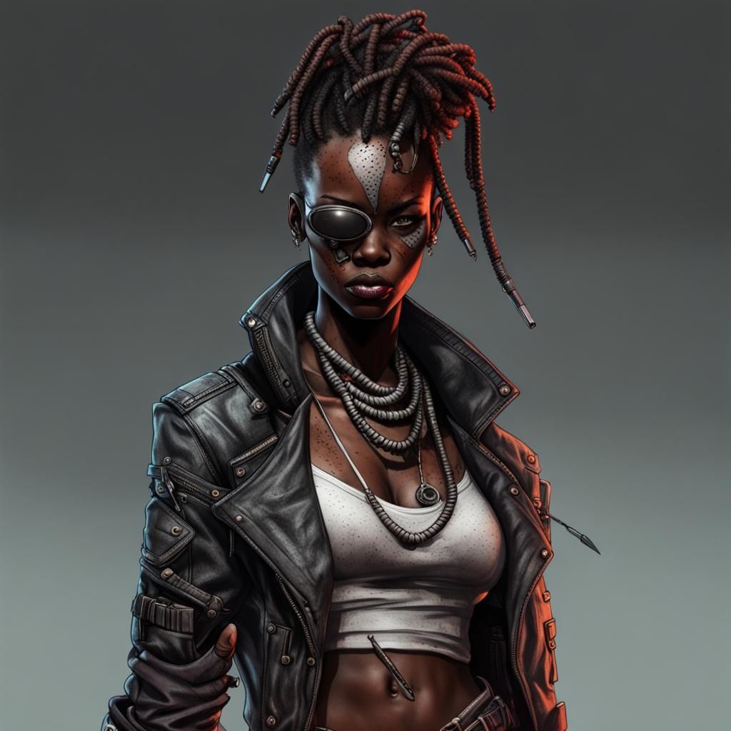 Cyberpunk Assassin Princess of the Dark Continent