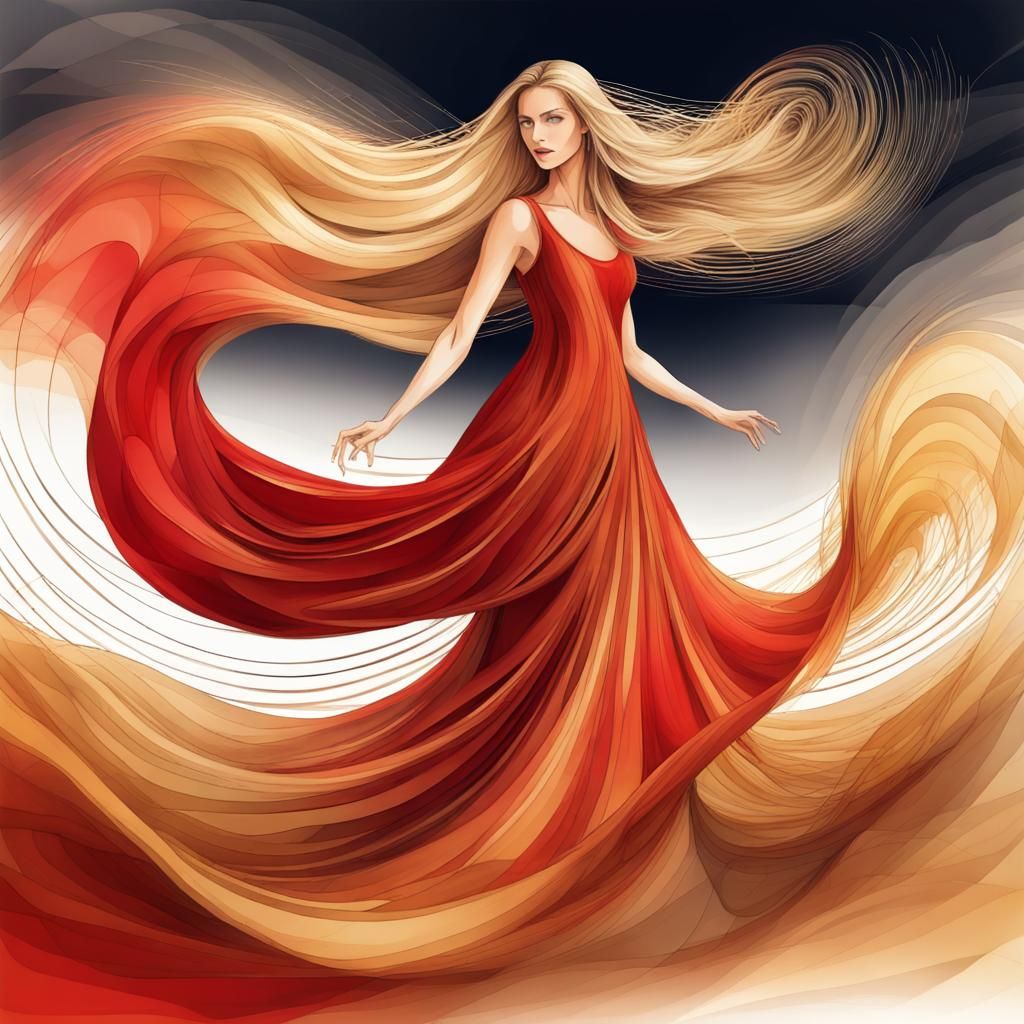 Vibrant Spirit in Golden Light