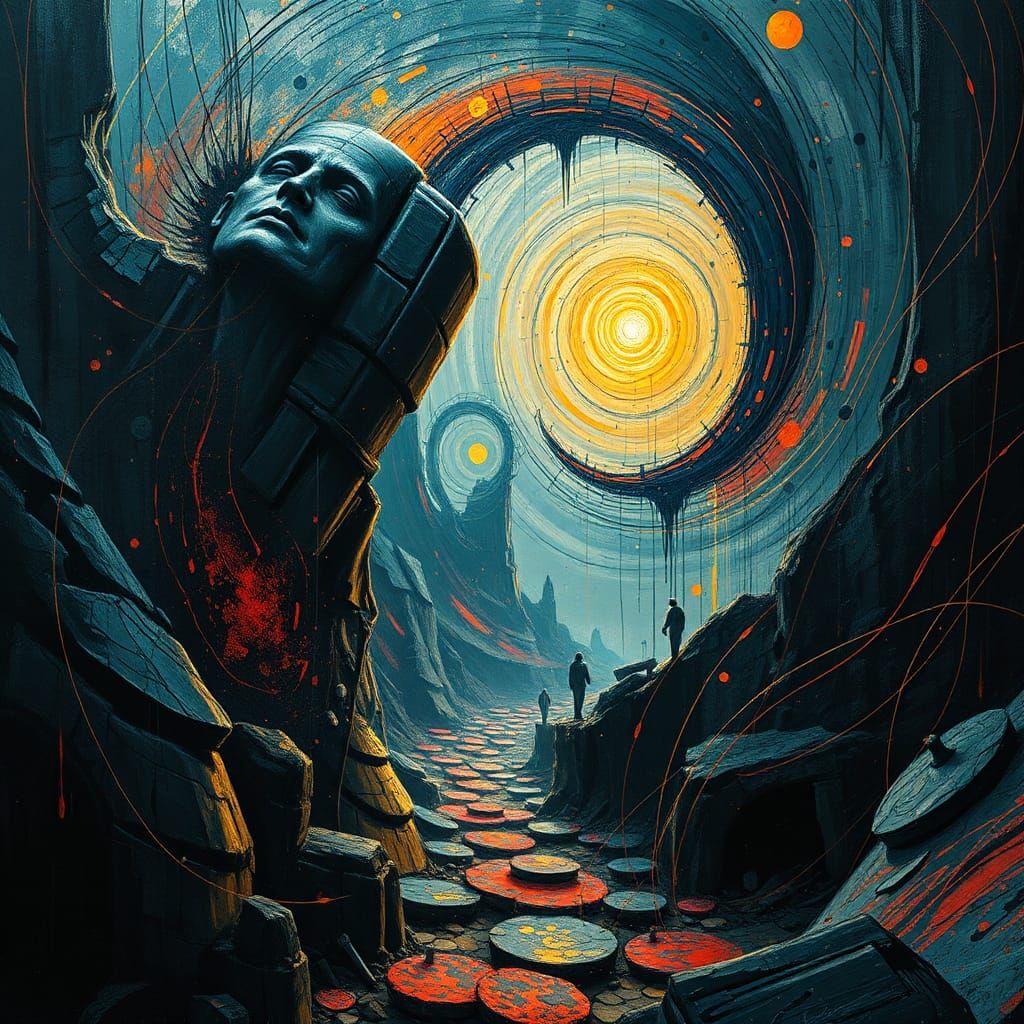 Epic Surrealist Masterpiece in Wassily Kandinsky Style