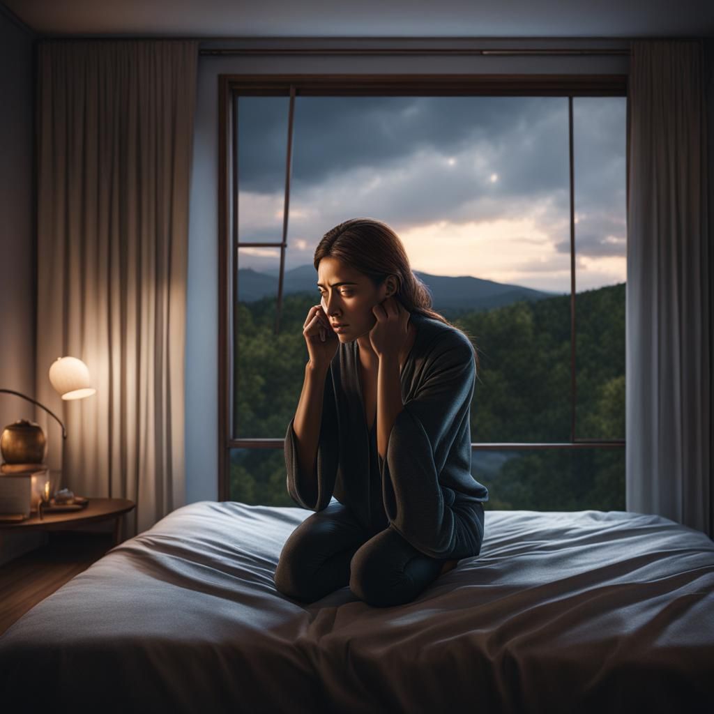 woman crying