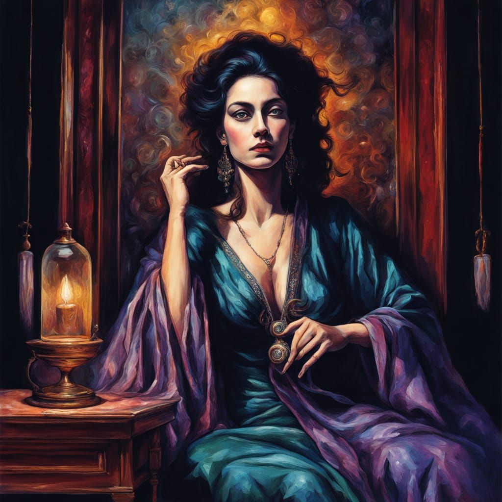 Surreal Psychic Femboi Contemplating Forbidden Desires in Ch...