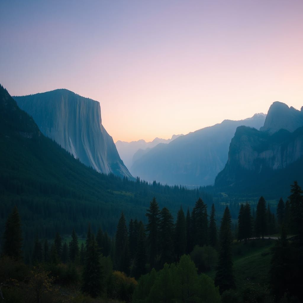 A Dreamy Landscape in Twilight Hues