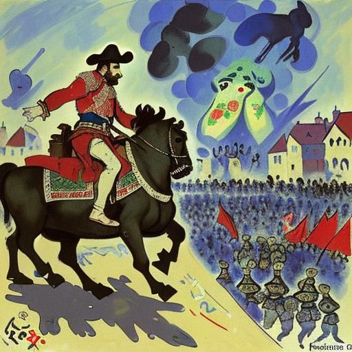 A Frog Observes Medieval and Modern Warriors Clash in a Surr...