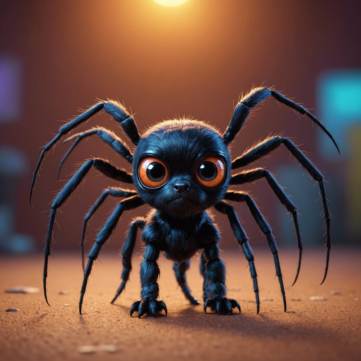 Cinematic Spider Puppy Concept Art