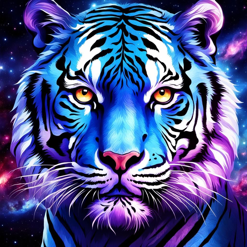Galactic Tiger in Cosmic Space