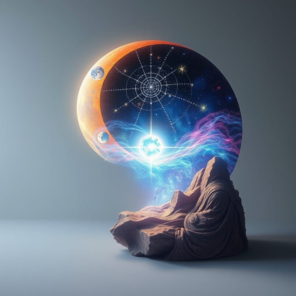 Holographic Ancient of Days Illustration