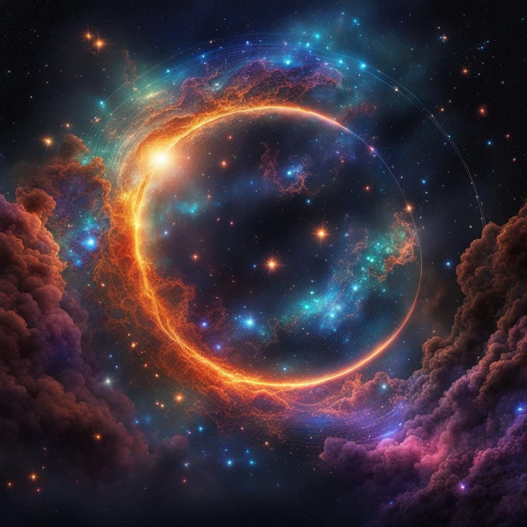 Cosmic Constellation in Holographic Astral Style