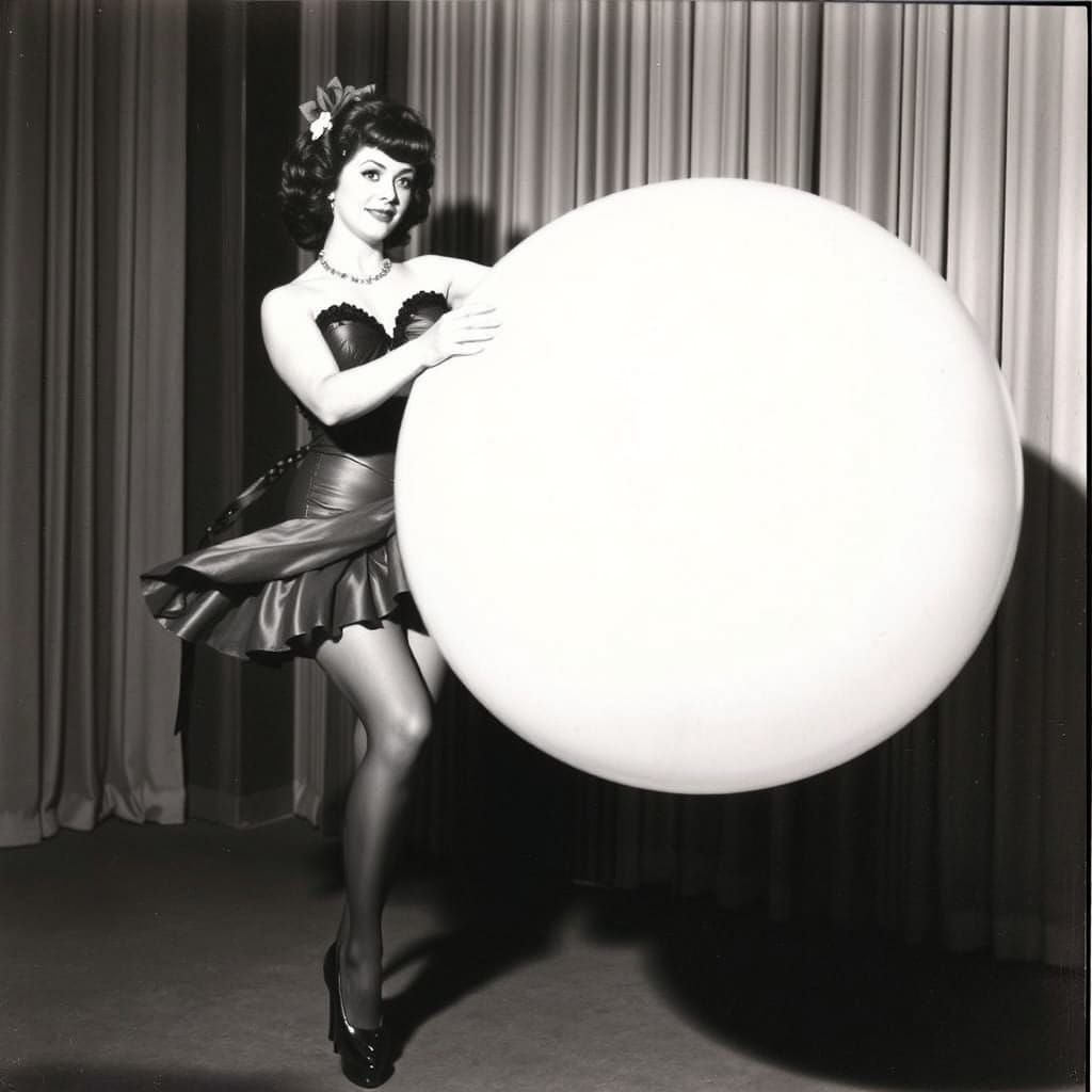 Linda Thorson in Vibrant Burlesque Balloon Dance