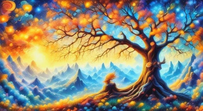 Surreal Candy Landscape with Whimsical Elements