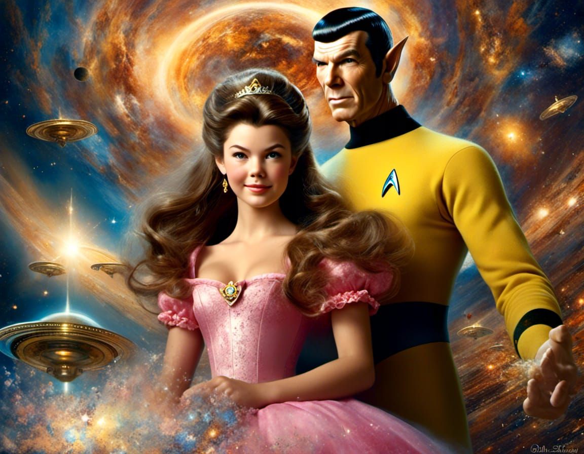 Daughter of Princess Belle & her father Mr. Spock