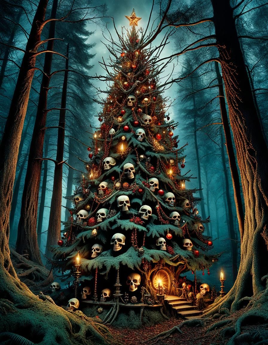 Haunted xmas tree