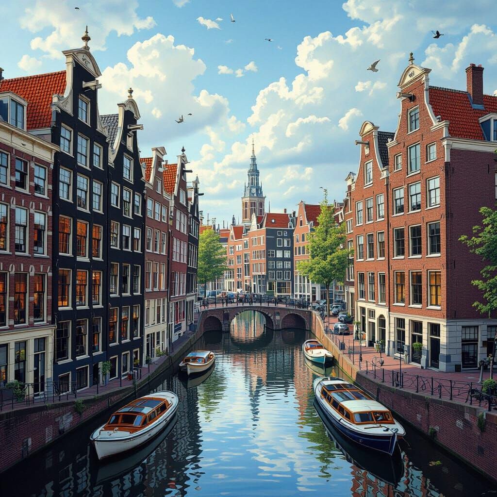 Amsterdam in Impossible Geometry as Architectural Art