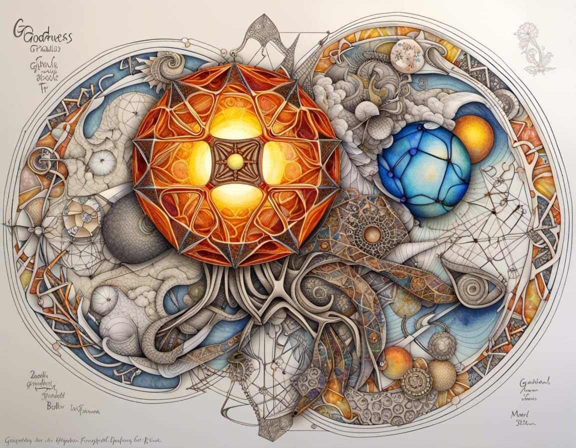 Mystic Fractal with Earth Chakra Elements in 3D