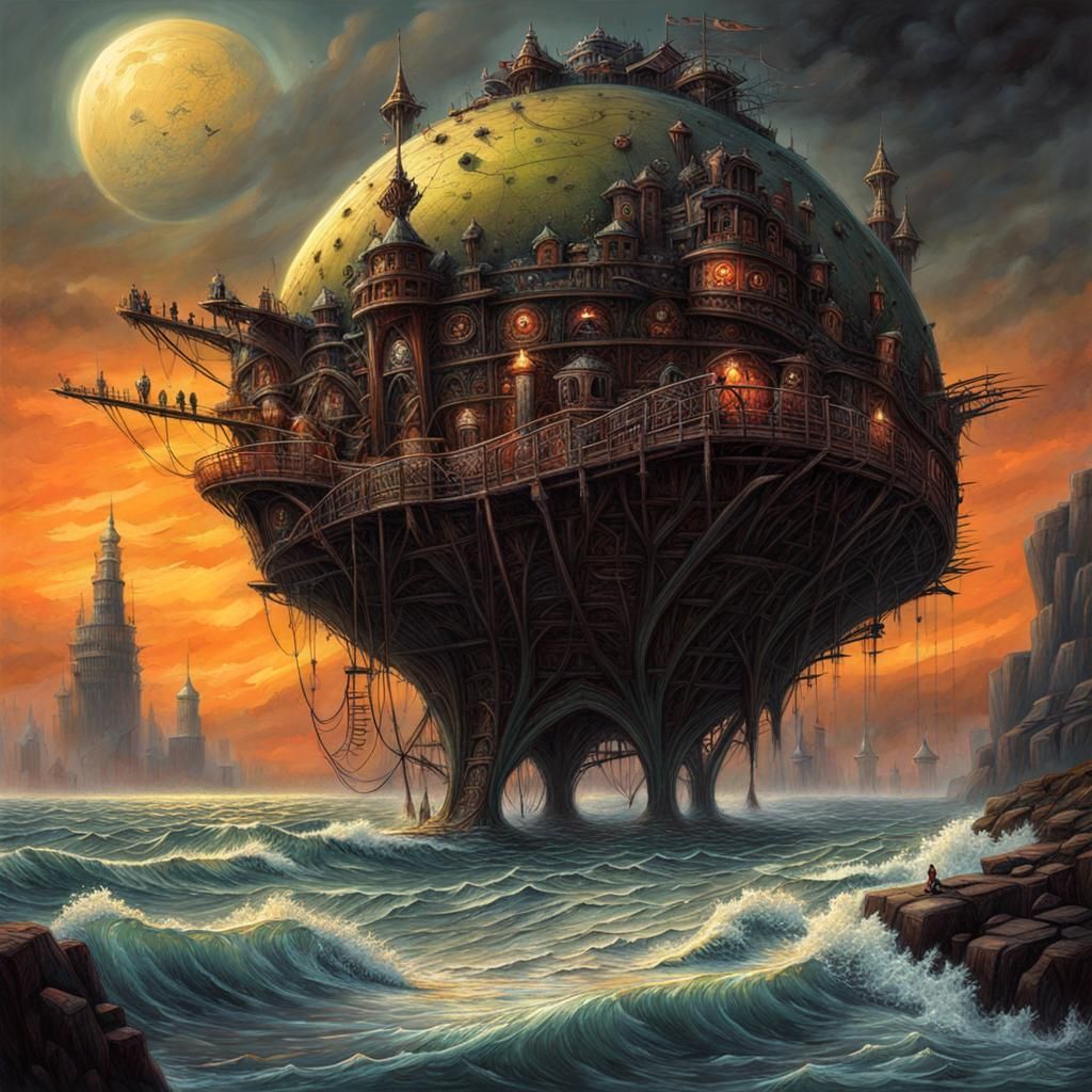 Polish Landscape in Muted Earth Tones