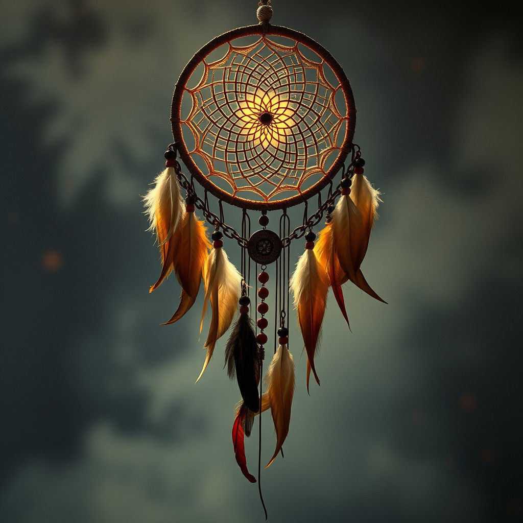 Mystical Dreamcatcher in Ethereal Glow