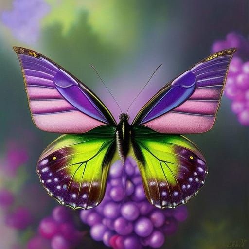 Cyber Industrial Butterfly in Victorian Style