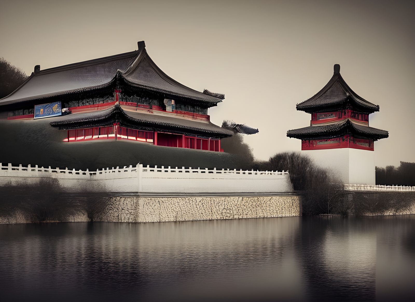 Beijing Imperial Palace in Maximalist Surrealism Style