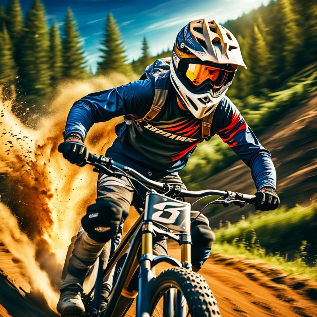 Speed Demon Rips Down Mountain Trails