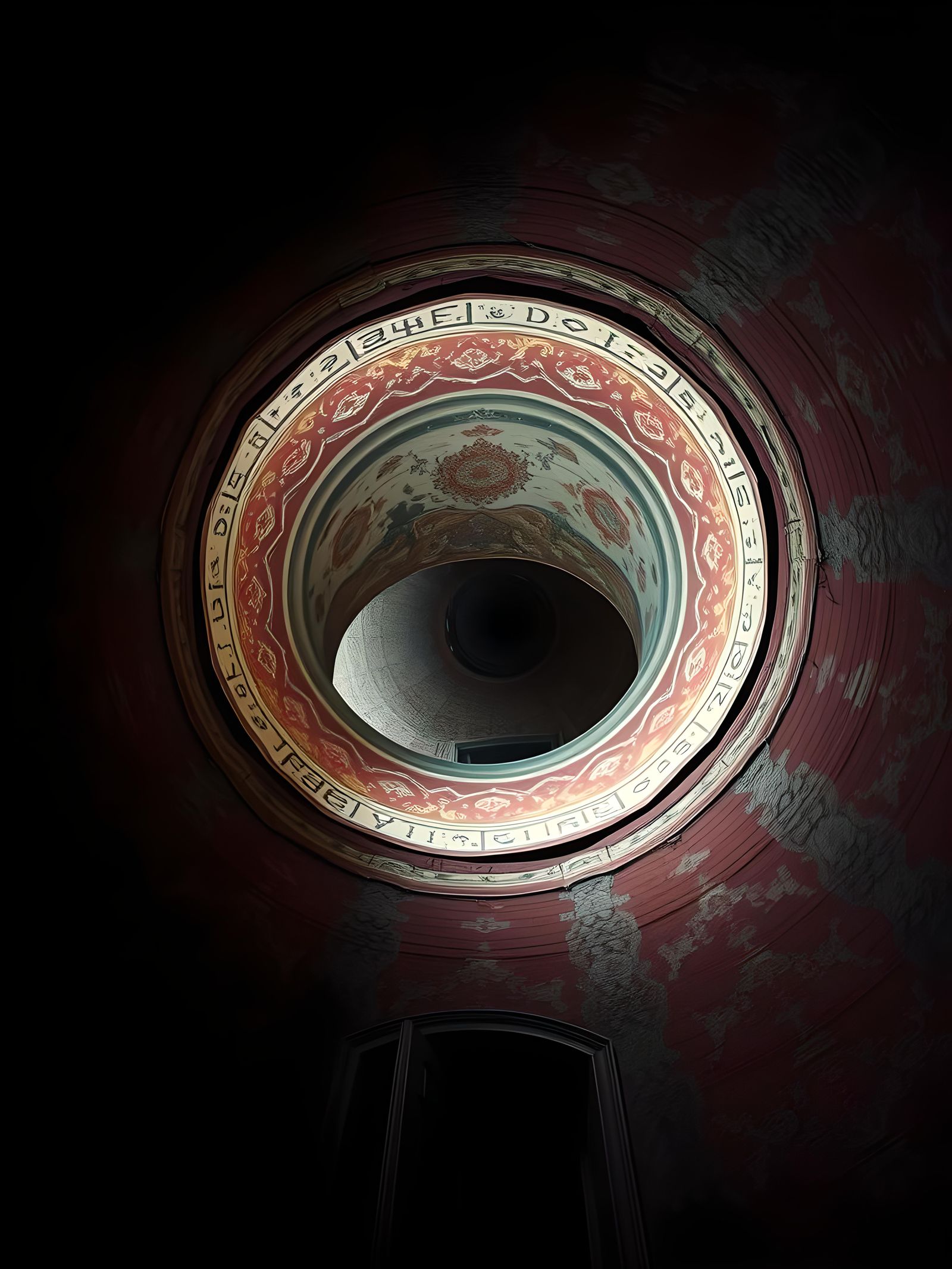 Inverted Cylinder with Wall Climbing Route