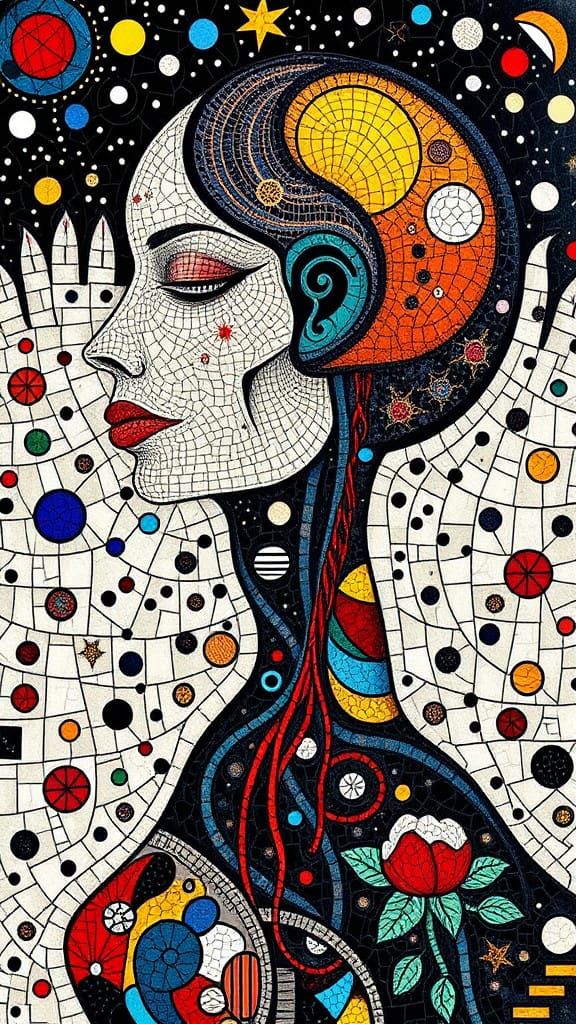 Ethereal Digital Portrait in Neo-Expressionist Style