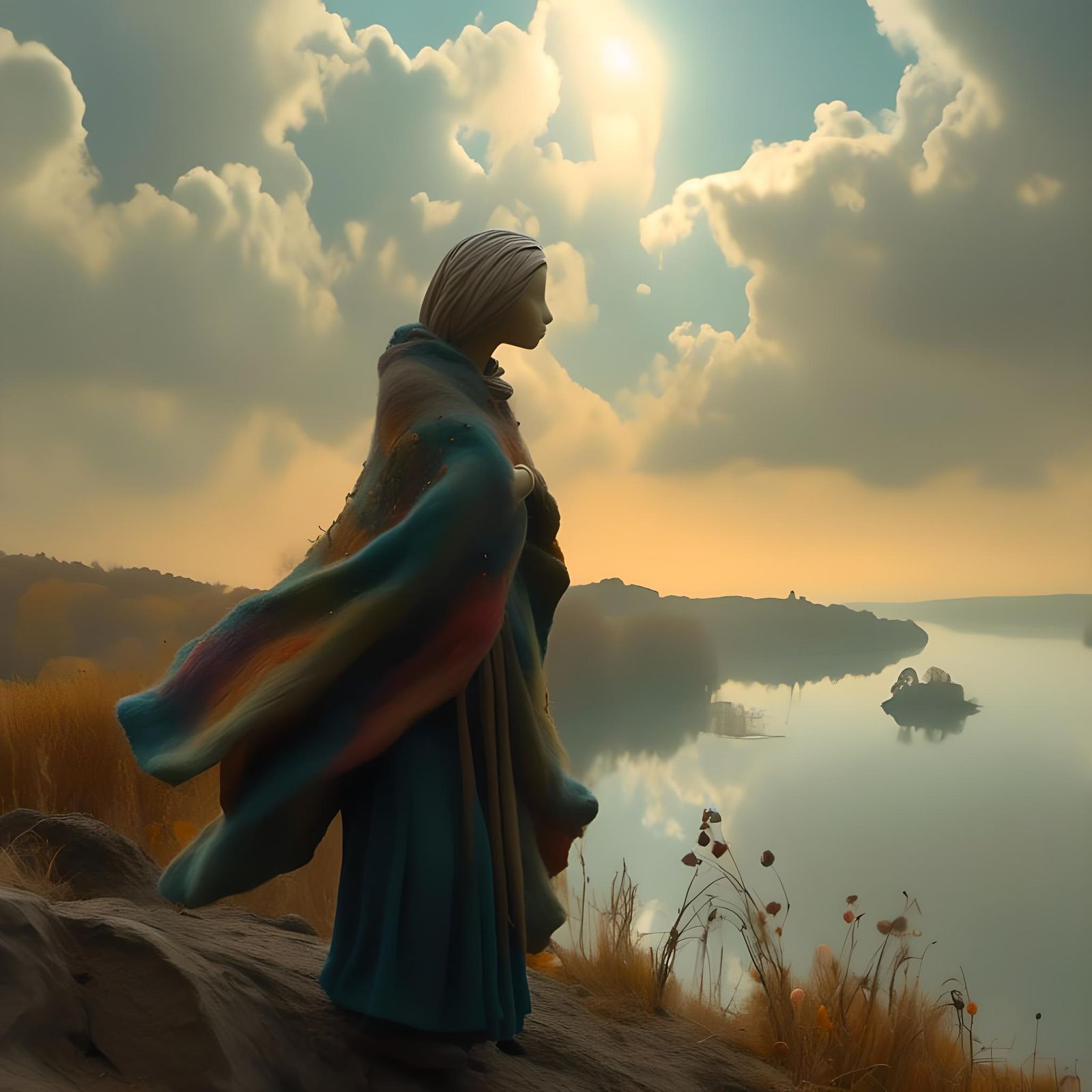 Felted Woman of Ancient Legend