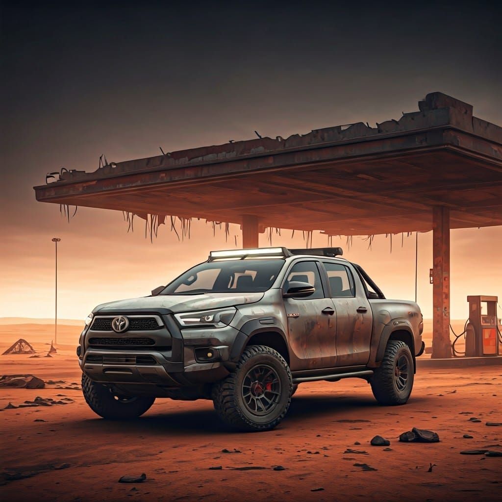 Toyota Hilux GR Sport in a Dystopian Wasteland