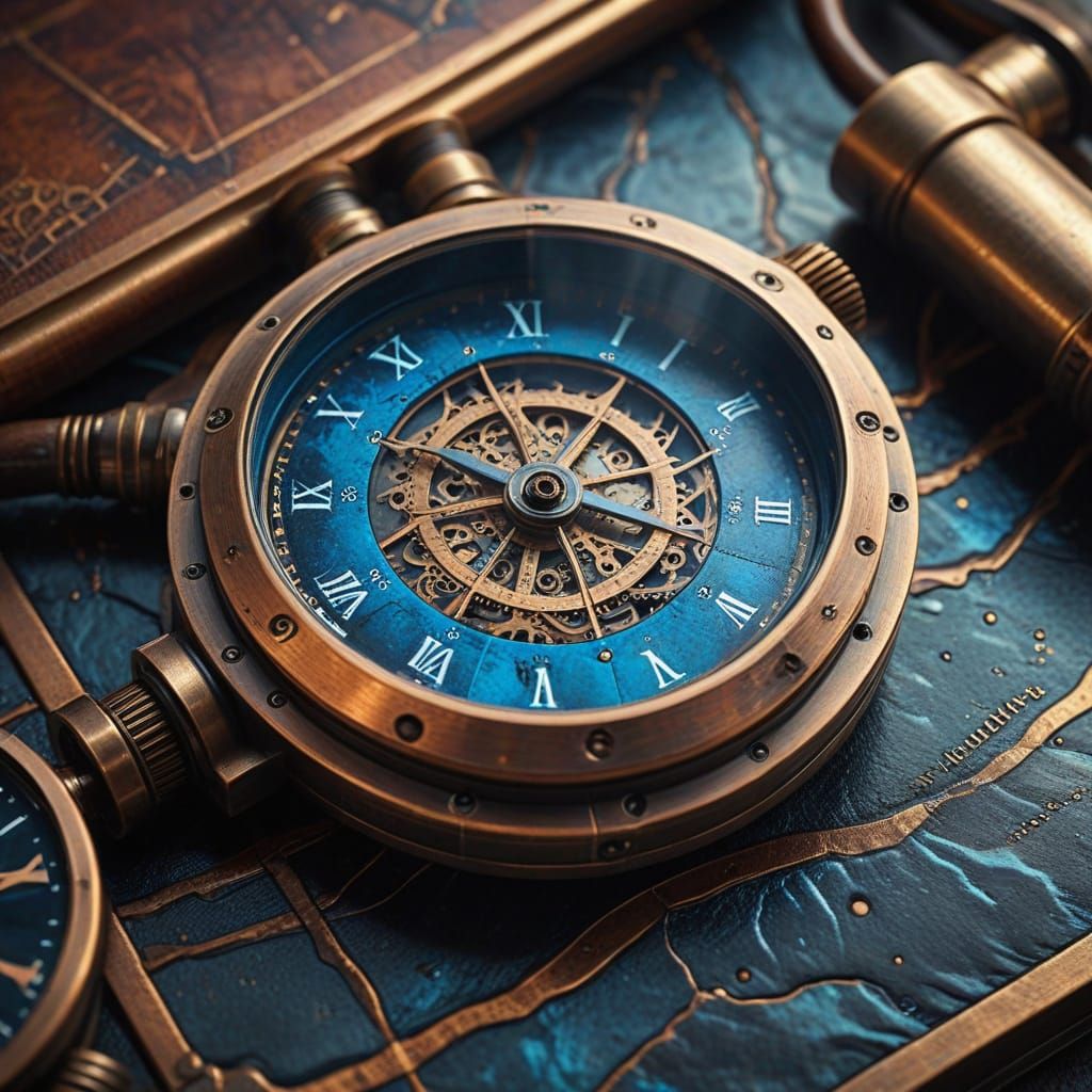 Steampunk Masterpiece with Intricate Brass Mechanism