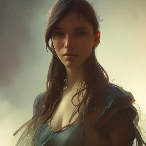 Stunning Flax Portrait in Triadic Colors