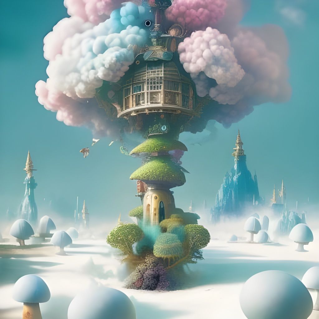 Whimsical Mushroom Hotel in Magical Landscapes