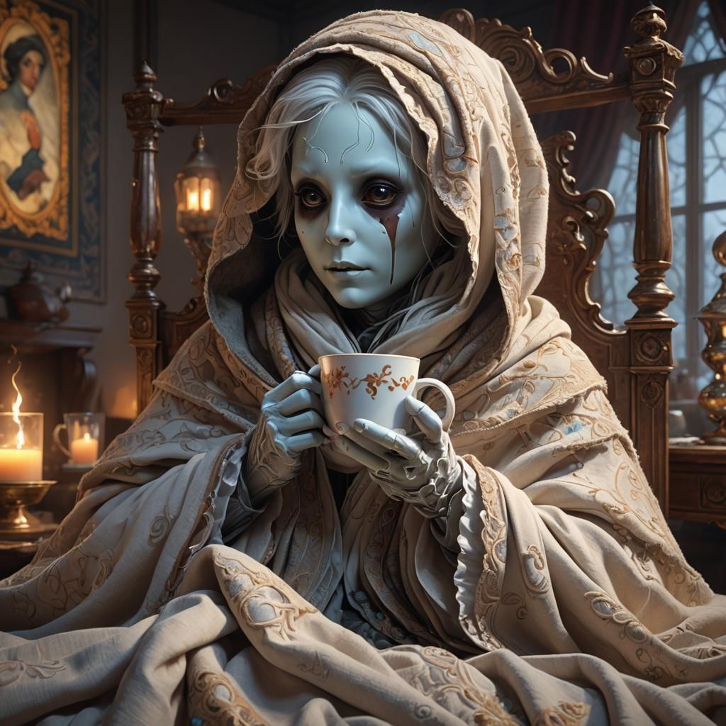 Charming 18th Century Ghost in Cozy Kids Bedroom