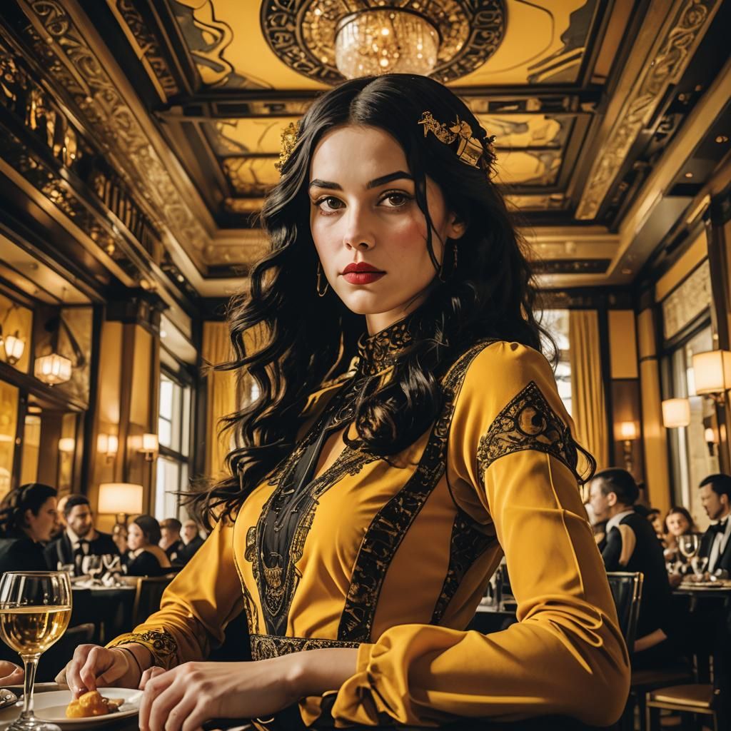 Amber Beauty in Deco Splendor