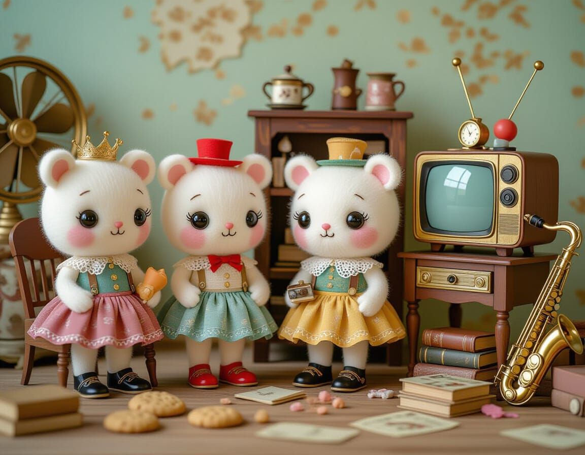 Whimsical Creatures Made of Vintage Parts