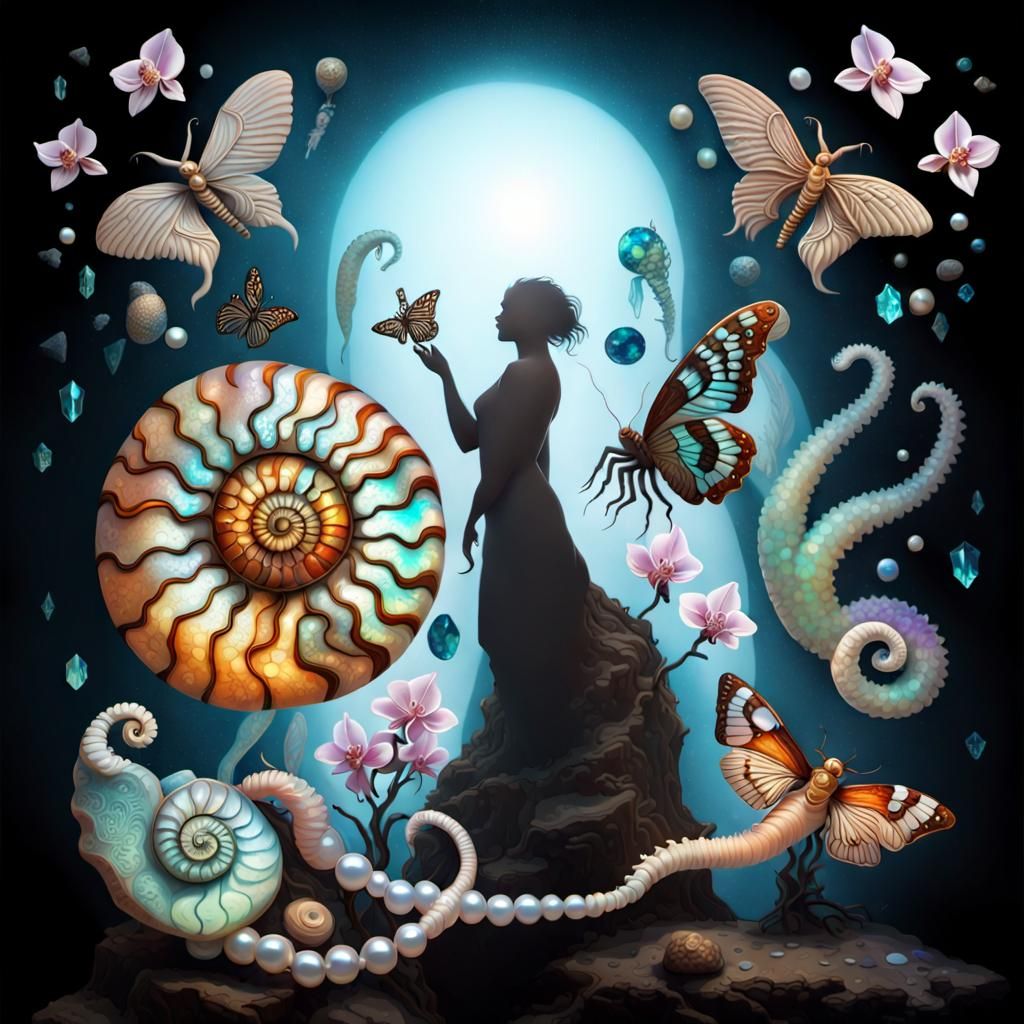 Celestial Fauna in Iridescent Beauty