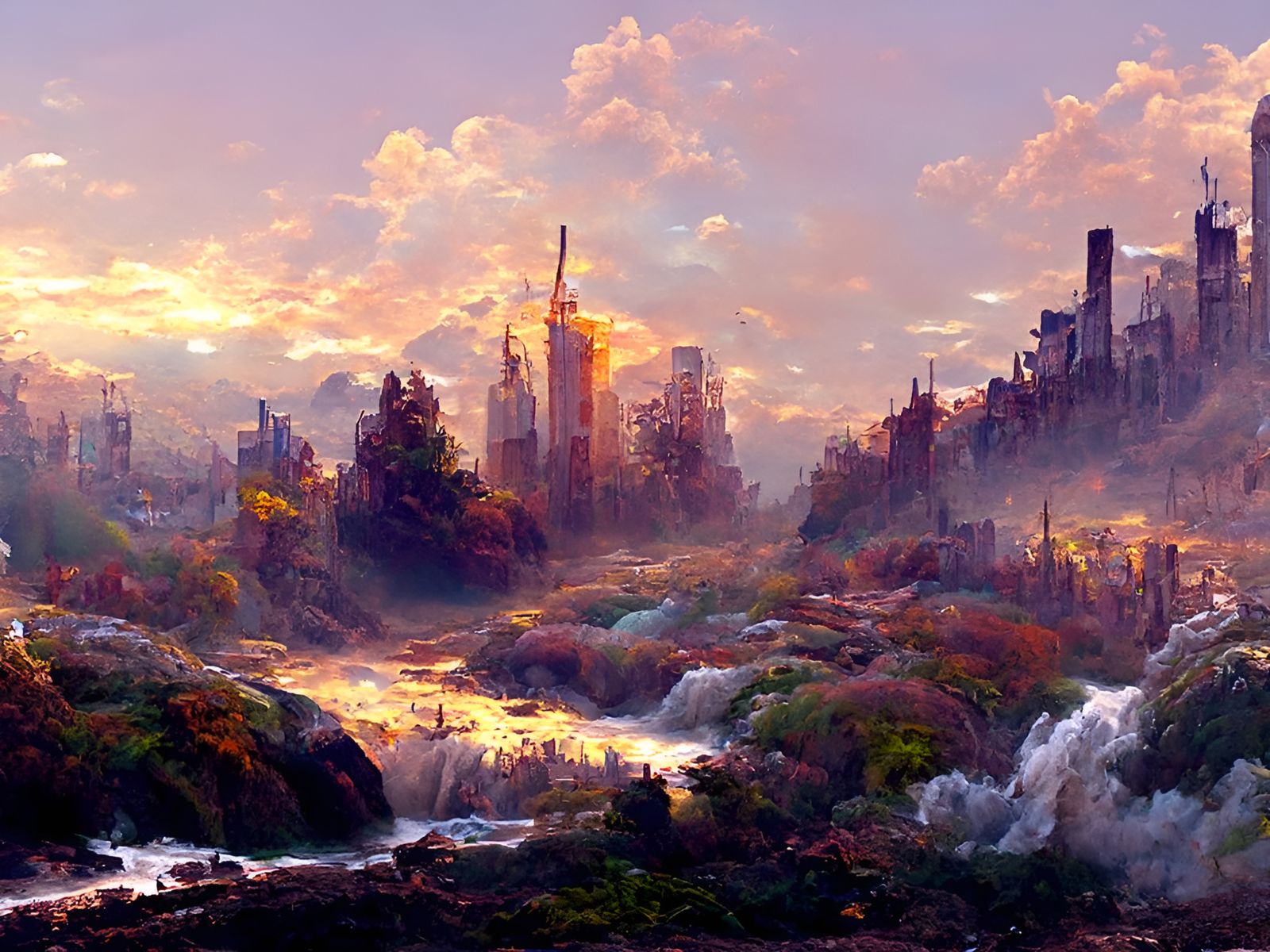 Post-Apocalyptic New York City Ruins in Hyper-Realistic Deta...