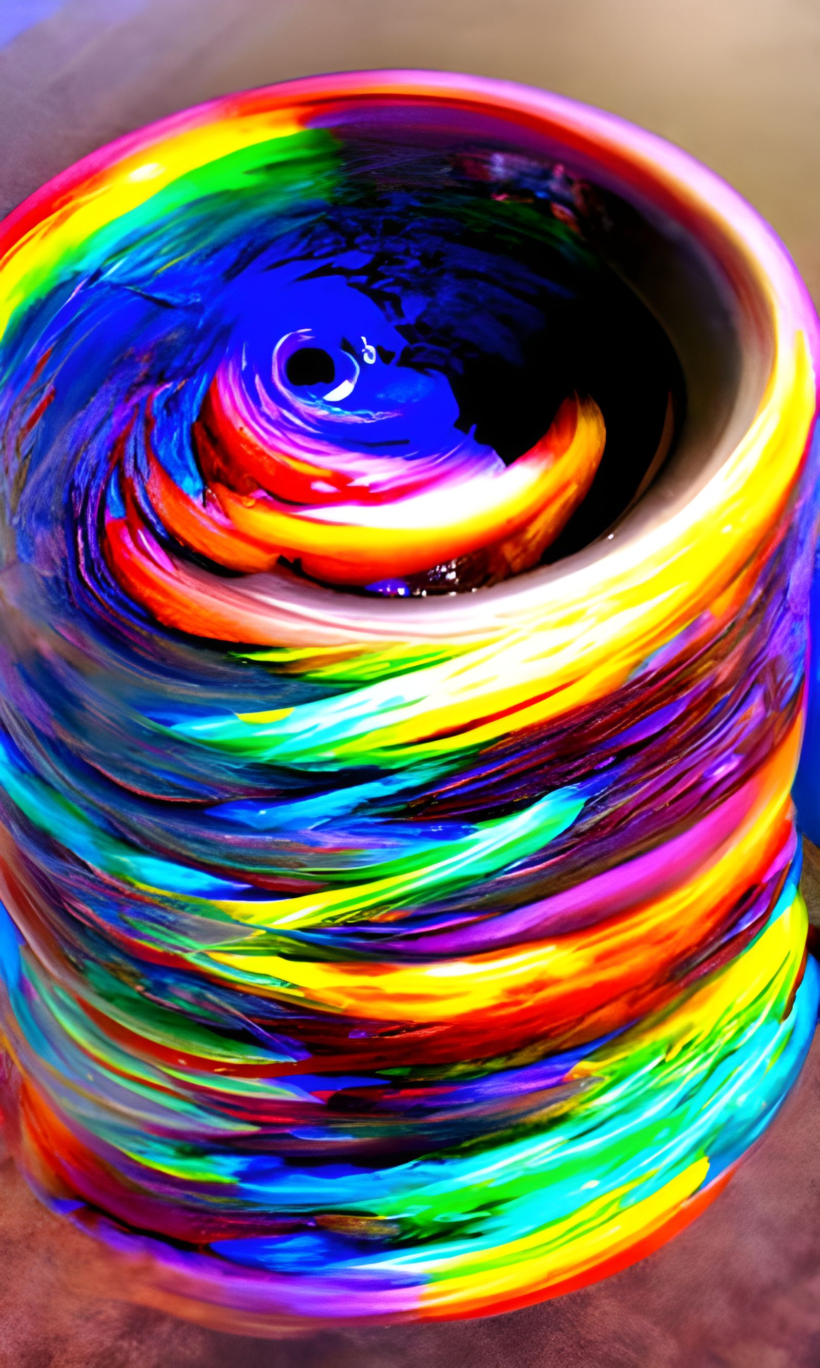 Celestial Rainbow Swirl