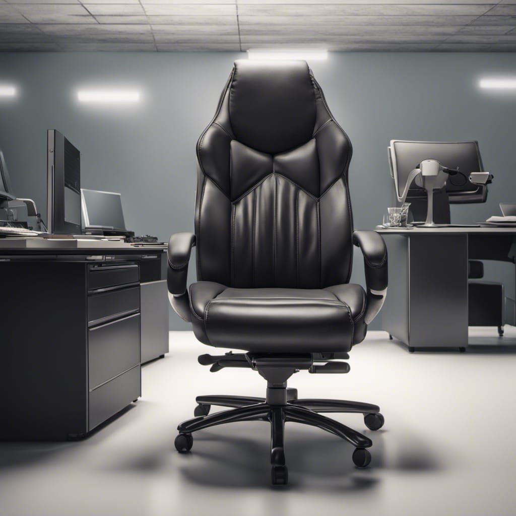 Hyperrealistic Office Chair in Cinematic Atmosphere